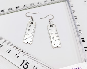 Rule with Style: Ruler Earrings - Unique Object Jewelry