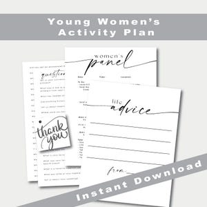 Frauenpanel | HLT-Junge Frauen oder Frauenhilfsvereinigung | Sofortiger digitaler Download