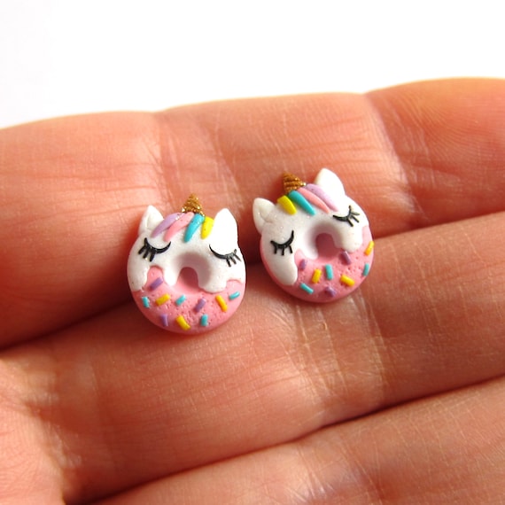 Pink unicorn best sale earrings