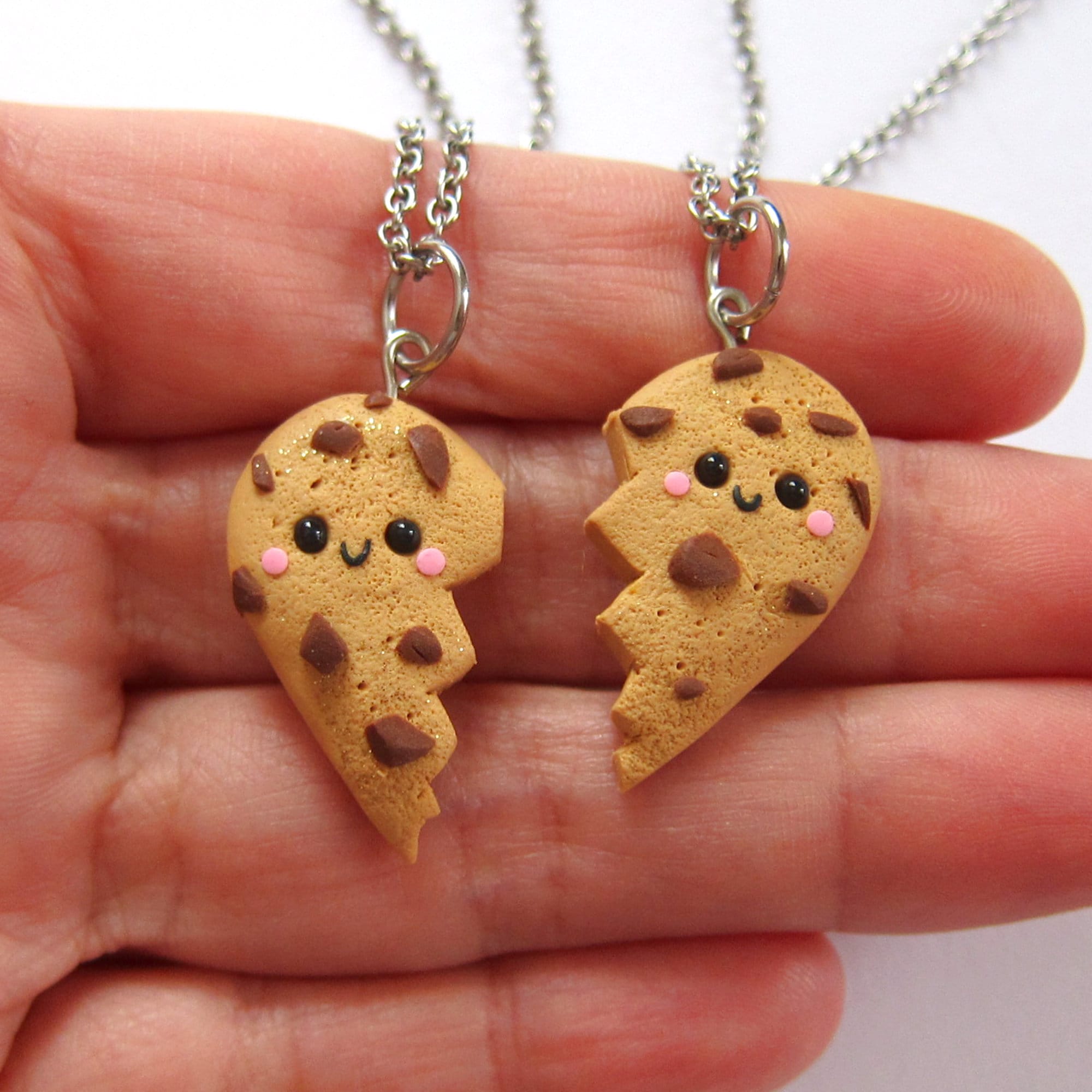 BFF Heart Necklace for 2 Split Heart Best Friend Necklace Etsy Canada