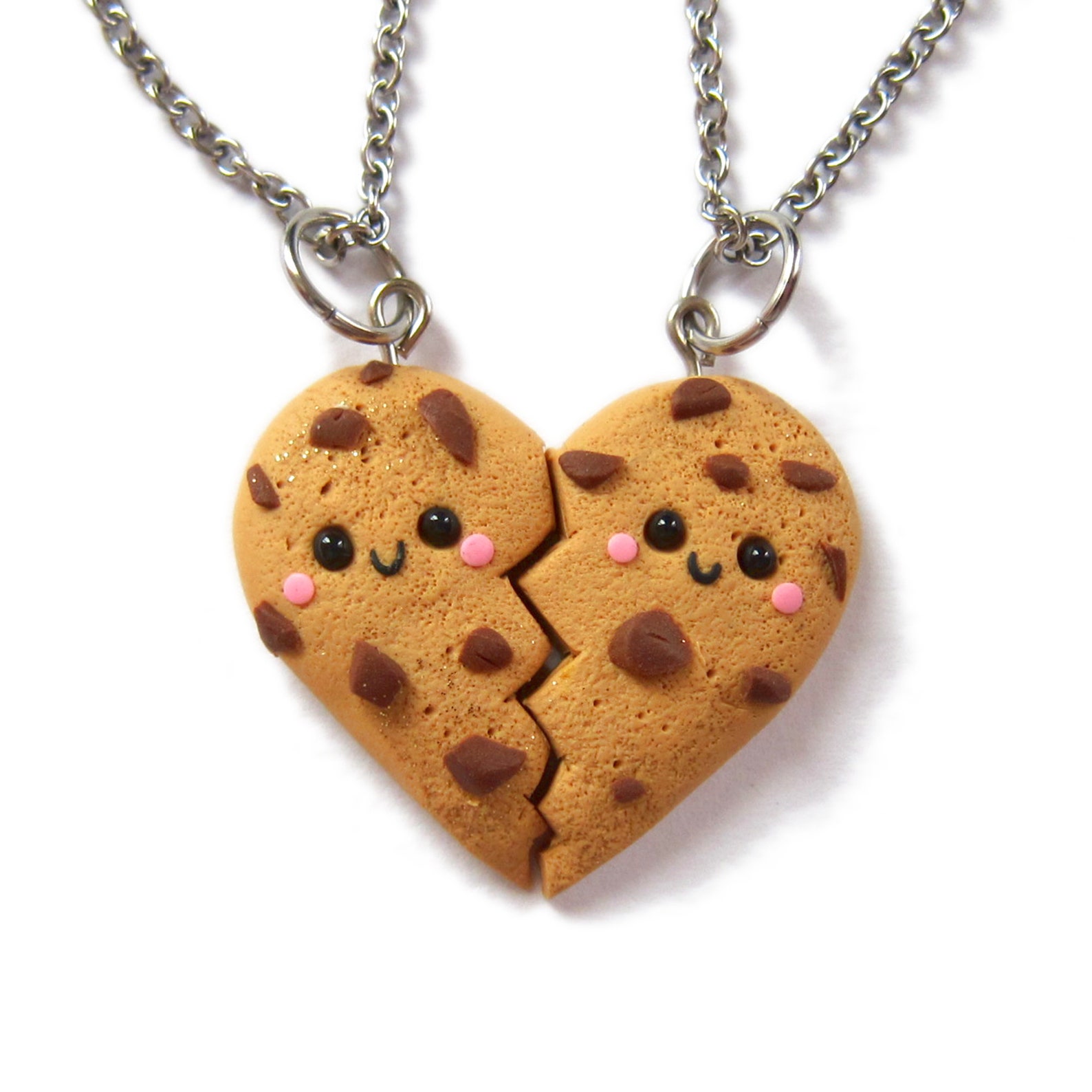 BFF Heart Necklace for 2 Split Heart Best Friend Necklace Etsy Canada