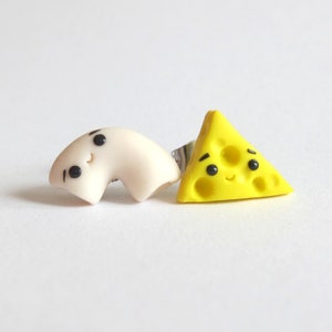Mac and Cheese Earrings – Funny Food Jewelry Gift for Girls, Cute Cheese Accessory