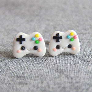 Oorbellen videogamecontroller – gamersieraden voor meisjes, retro consolecadeau, kawaii gamepad-oorbellen