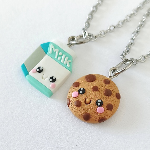 Milk and cookies friendship necklaces clearance