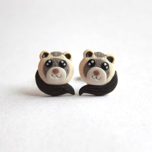 Frettchen Ohrringe, Frettchen Schmuck, Tier Ohrringe, Tier Schmuck, Frettchen Accessoires für Kinder niedliche Frettchen Artikel, Lustige Frettchen Liebhaber Geschenke,