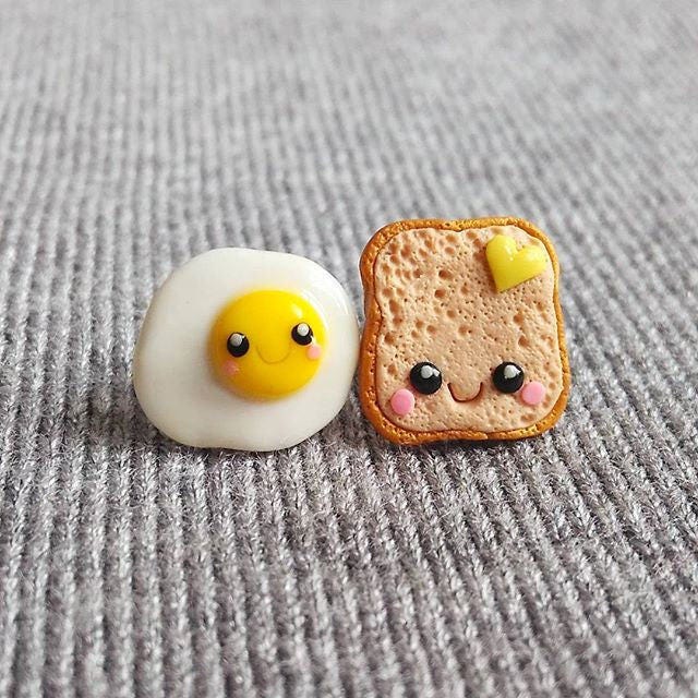 Miniature Food Earrings Mini Food Jewelry Earrings for Kids - Etsy