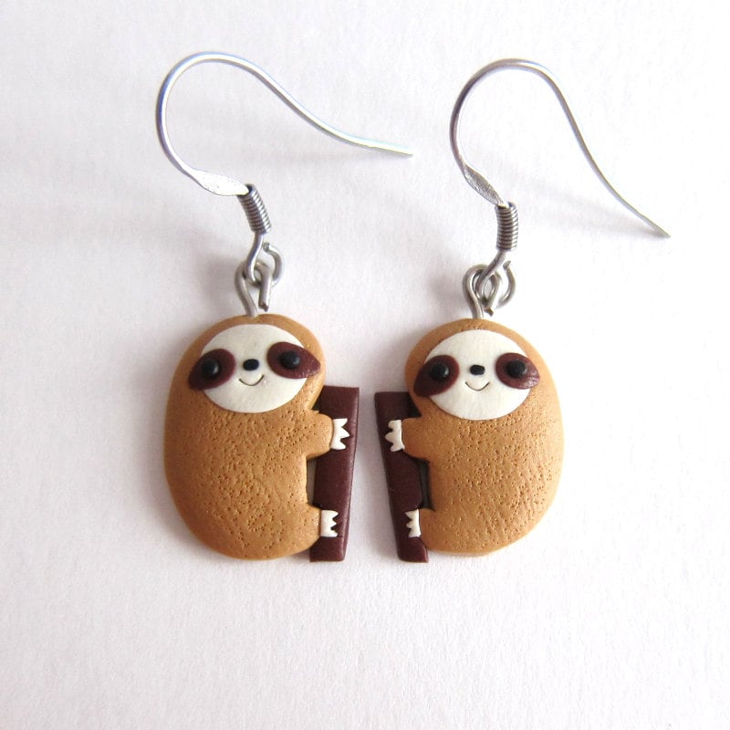 Sloth earrings discount