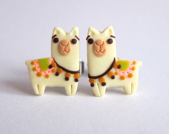 Lama boucles d’oreilles, Lama bijoux, boucles d’oreilles animaux, bijoux animaux, Zoo boucles d’oreilles, bijoux de Zoo, boucles d’oreilles mignon drôle Lama cadeaux, cadeau d’amant de Lama