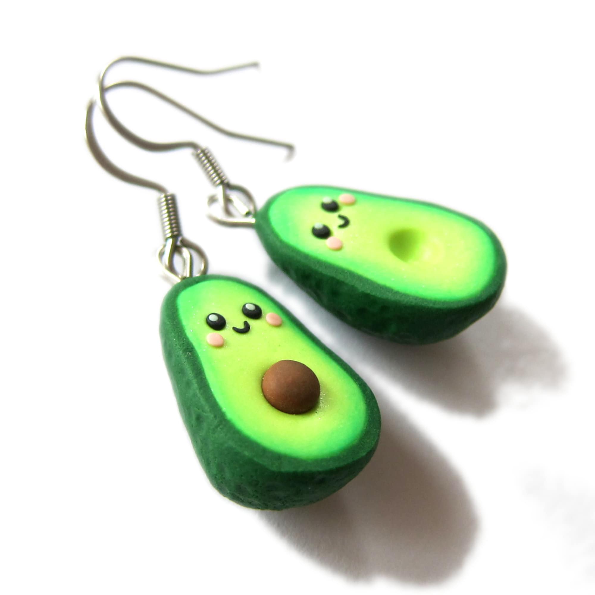 Avocado Earrings Cute Avocado Jewelry Friendship Jewelry Etsy