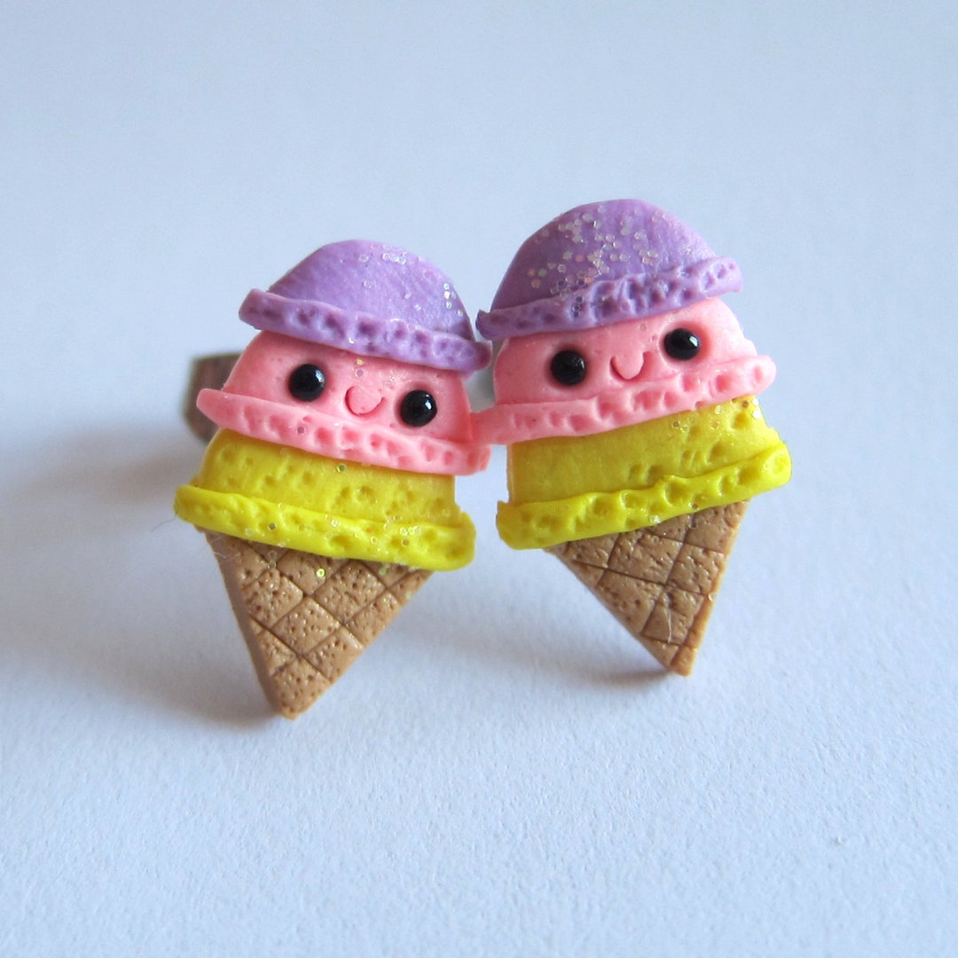 Ice Cream Cone, Ice Cream Earrings for Girls, Ice Cream Jewelry for