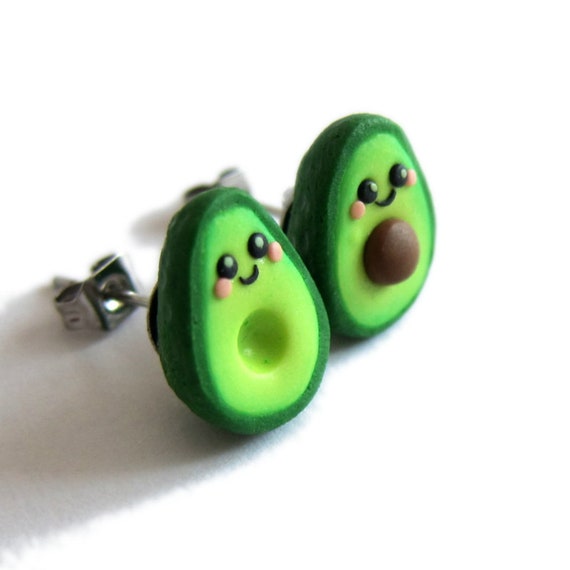 Green Earrings for Women Girls Voberry Avocado Shape Jewelry Earrings BFF Gifts For Friends 