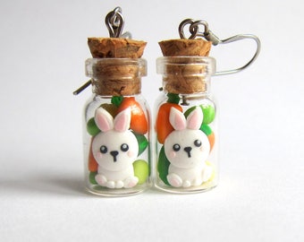 Ostergeschenke für Kinder, Ostern Hase Ohrringe, Ohrringe, Eier, Ostern Ostereier, Fimo Ohrringe Essen Ohrringe Lebensmittel Schmuck