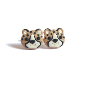 Cheetah Earrings, Cheetah Jewelry, Animal Earrings, Animal Jewelry, Kids Cheetah Accessories, Girls Cheetah Gifts For Kids Accessories,