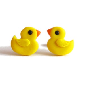 Funny Duck Earrings, Cute Duck Jewelry, Ugly Duckling Earrings, Yellow Duck Earrings For Girls, Valentines Day Gift Idea, Valentines Gift