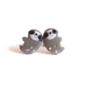Regalos de San Valentín, Regalos del Día de San Valentín para mujer, Pendientes de perezoso, Joyería de perezoso, Pendientes de animales, Joyería de animales, Regalo divertido para novia
