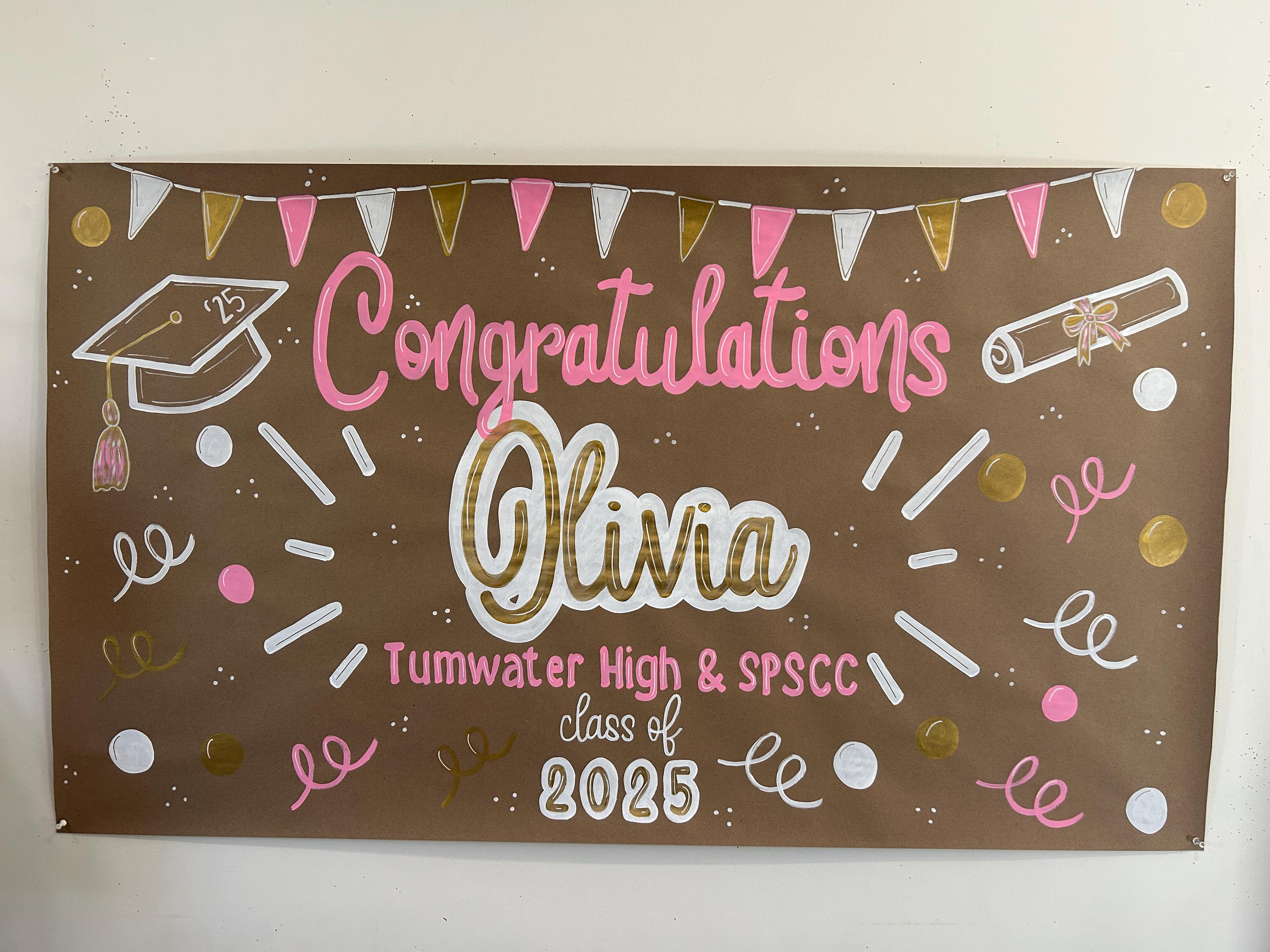 High School/ College Graduation Banner | Graduation Party | Customized Banner | Hand-Painted Banner