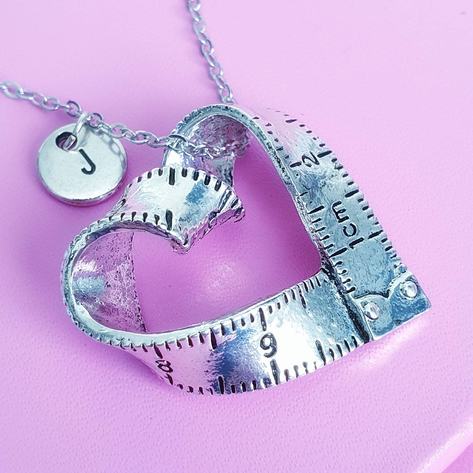 Sewing Theme Necklace Tape Measure Pendant Personalise Etsy UK