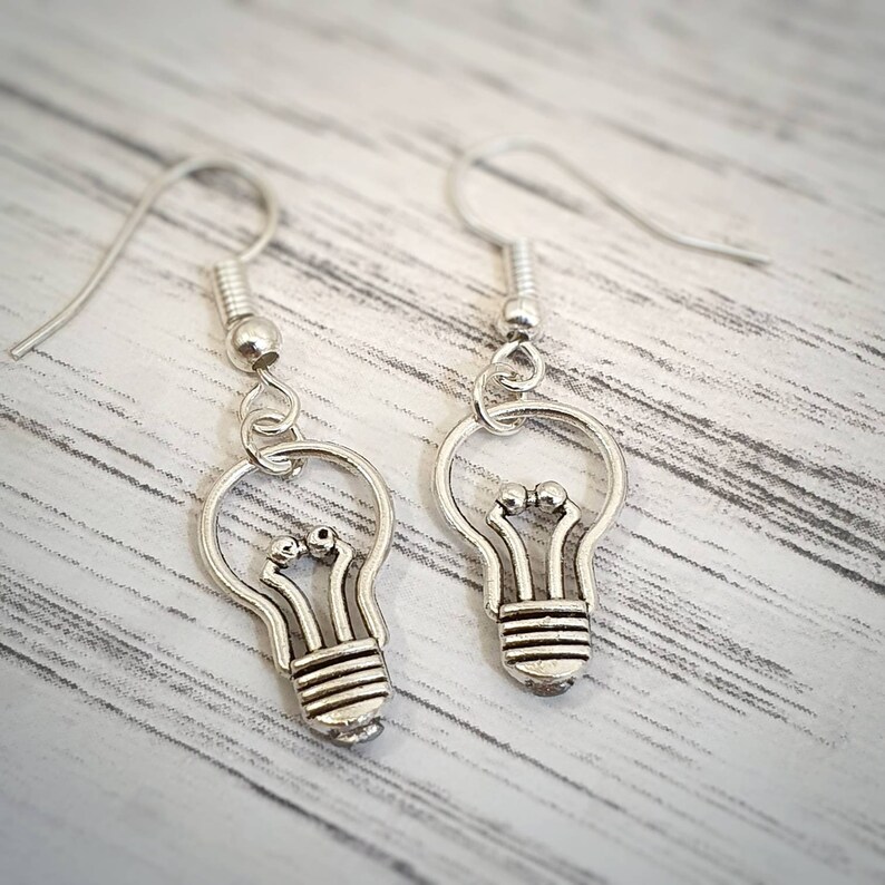 Light Bulb Novelty Earrings Quirky Light Bulb Jewellery Fun Etsy