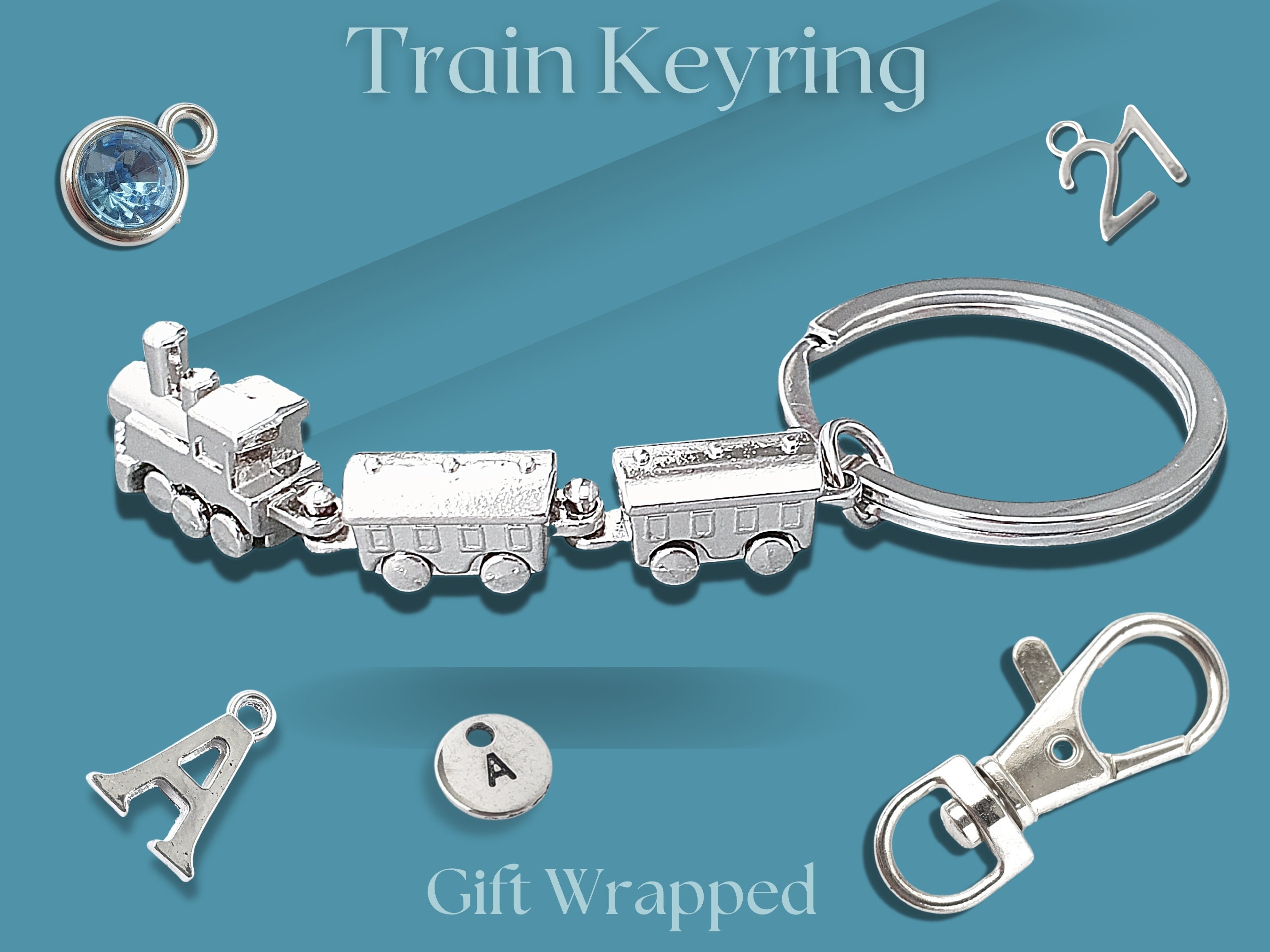 Train keyring best sale
