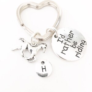 Horse Rider Keyring I'd rather be riding Horse Gift for | Etsy