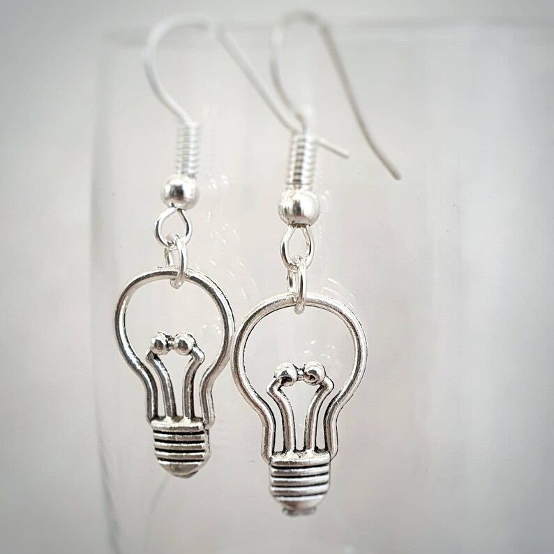 Light Bulb Novelty Earrings Quirky Light Bulb Jewellery Fun Etsy