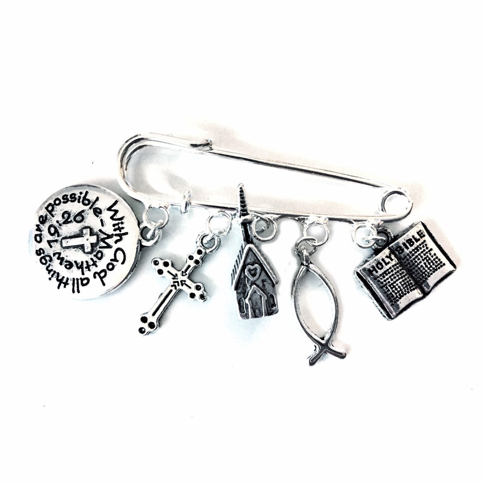 Christian Brooch Religious Brooch Bible Church Bible Etsy UK