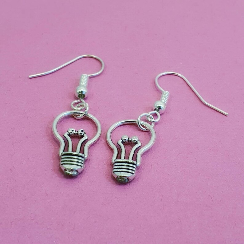 Light Bulb Novelty Earrings Quirky Light Bulb Jewellery Fun Etsy