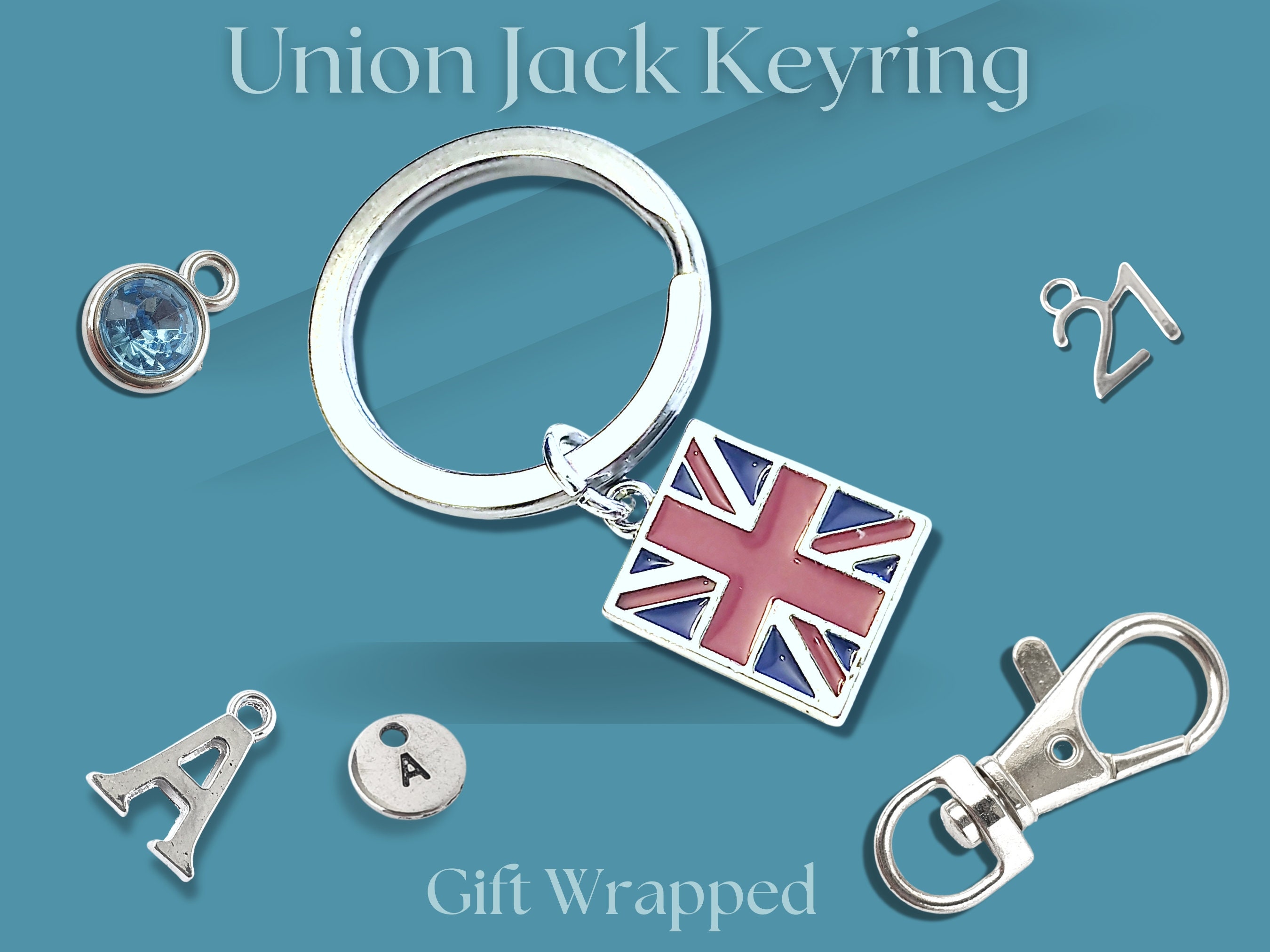 Union jack hotsell keyring
