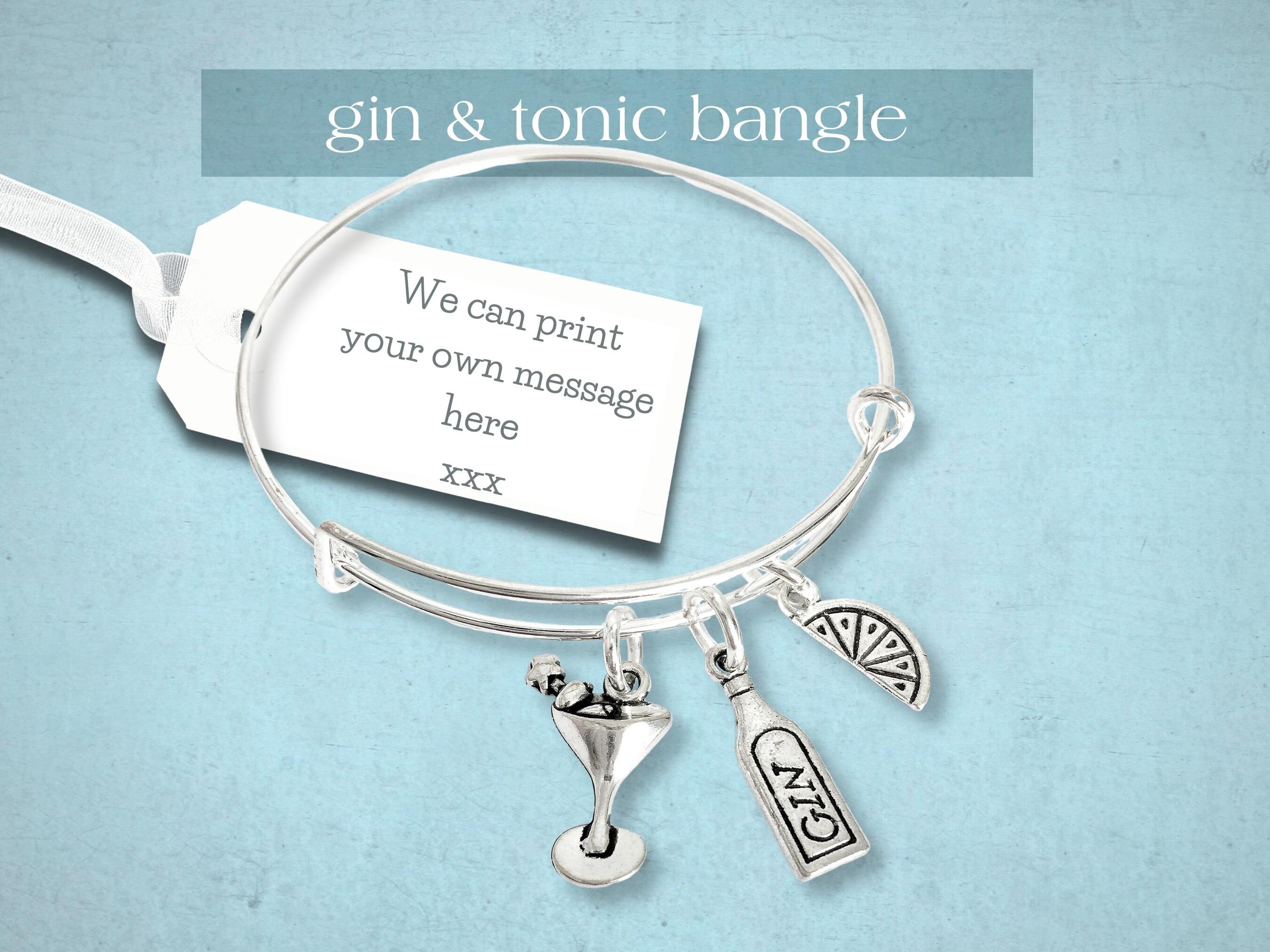 Gin and Tonic Charm Bangle Gin Lover's Gift Gin - Etsy