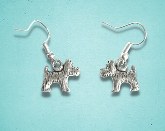 westie earrings