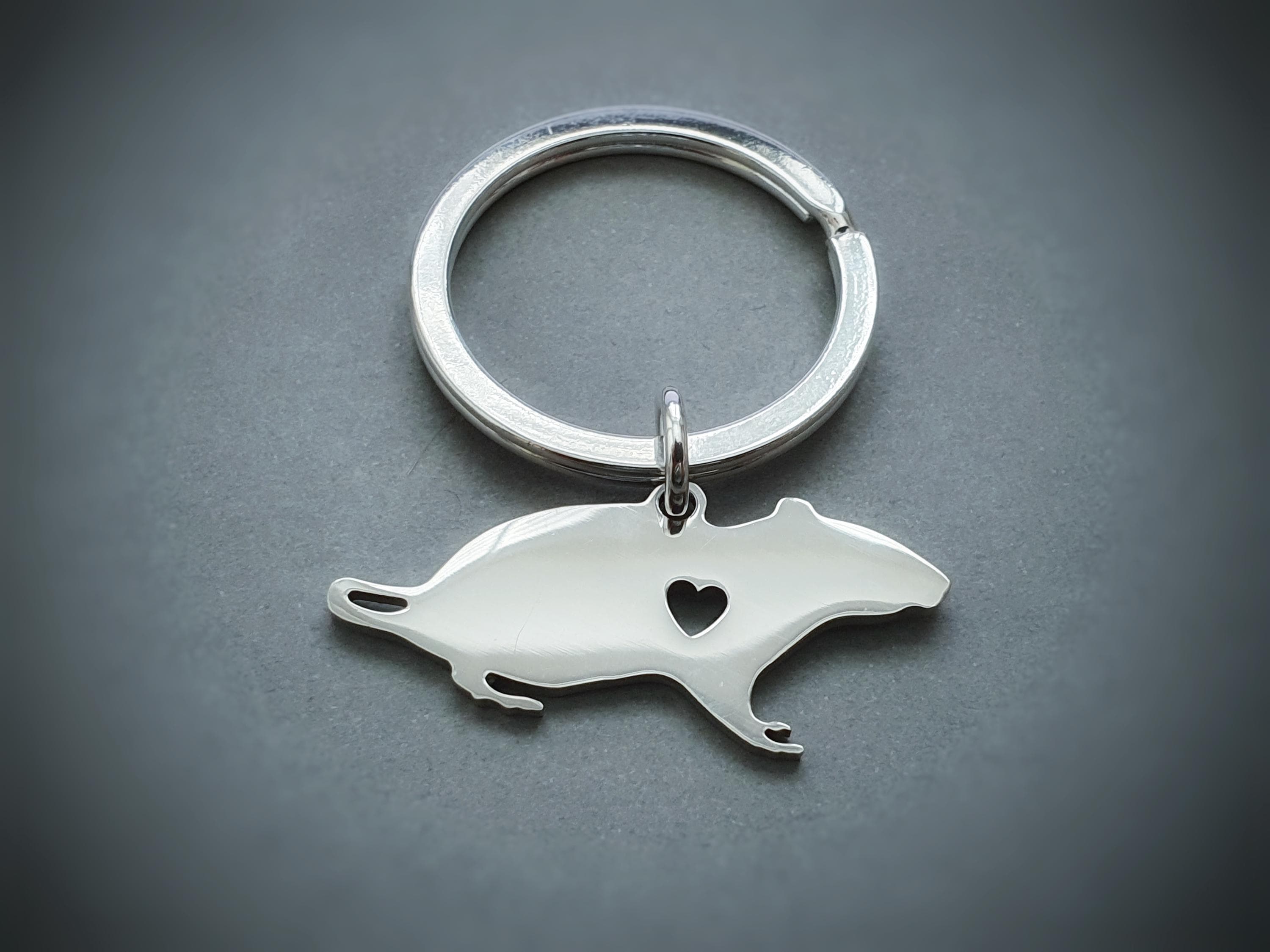 Rat Keyring, Personalised Rodent Bag Clip, 16th 18th 21st