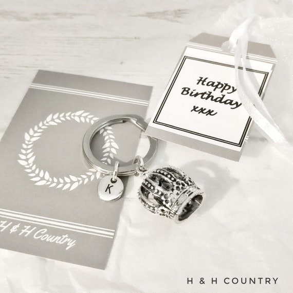 Hedgehog Tibetan Silver Charm Keyring Bag Tag Nature Birthday Gift New