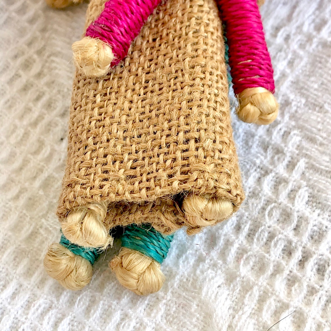 Asian Burlap Straw Family Doll Etsy
