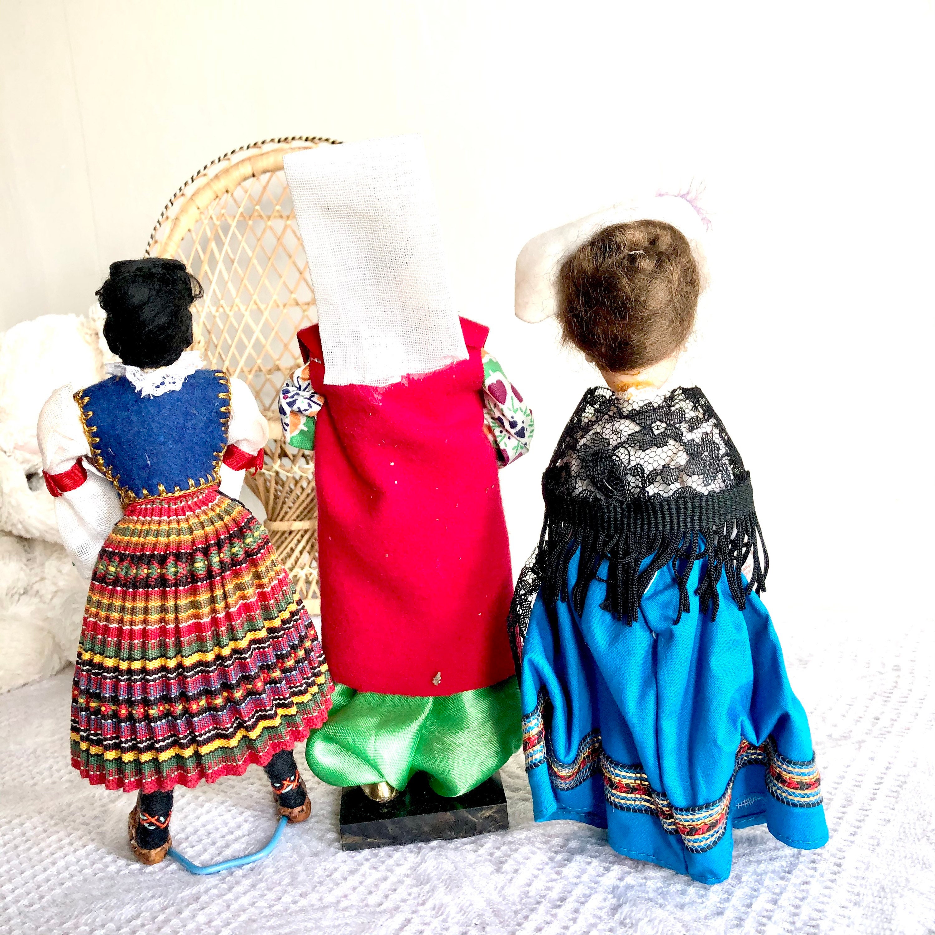 Vintage national costume dolls Etsy