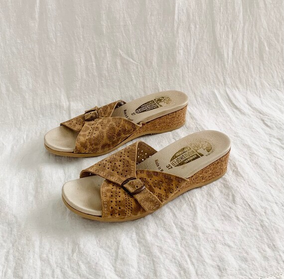 leopard cork sandals