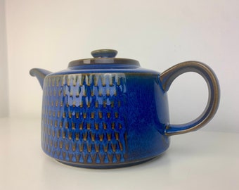 Soholm Teapot Blue Granit - Maria Philippi - Danish mid century stoneware - 1960s - Fantastic gift for any collectors of vintage teapots.