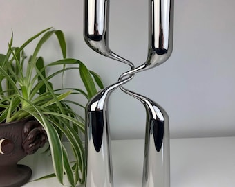 Mikaela Dörfel Menu Dubbel gedraaide kandelaars. Deens vintage design. Tango kandelaars. Deens design-icoon