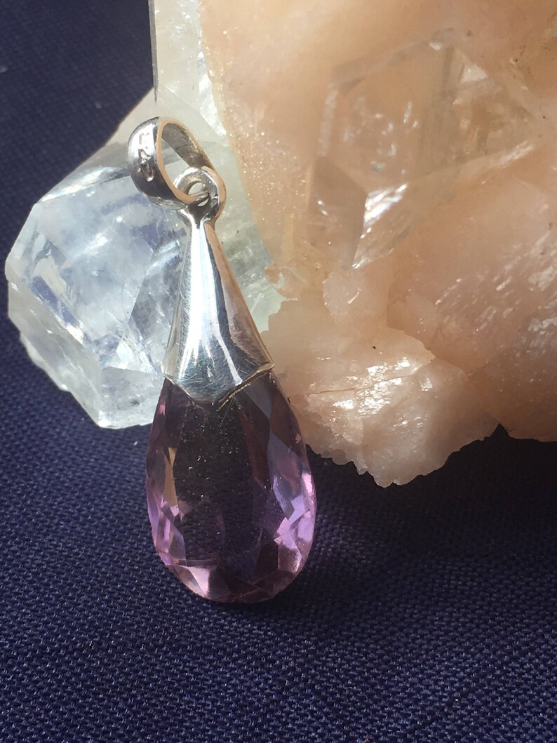 Natural Ametrine 92.5 Silver Custom Pendant 23mm x 11mm