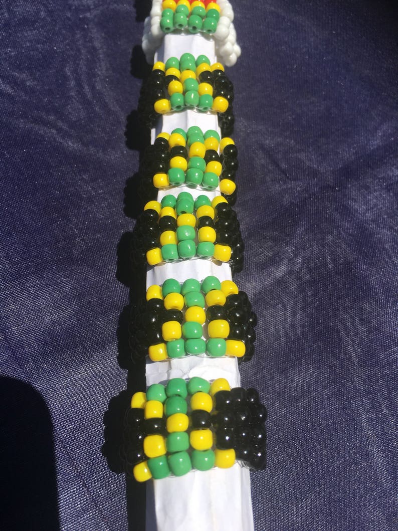 Rasta Bead Rings Jamaica Flag or Rasta Colors Etsy