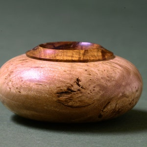 Maple Burl and Cherry Bowl