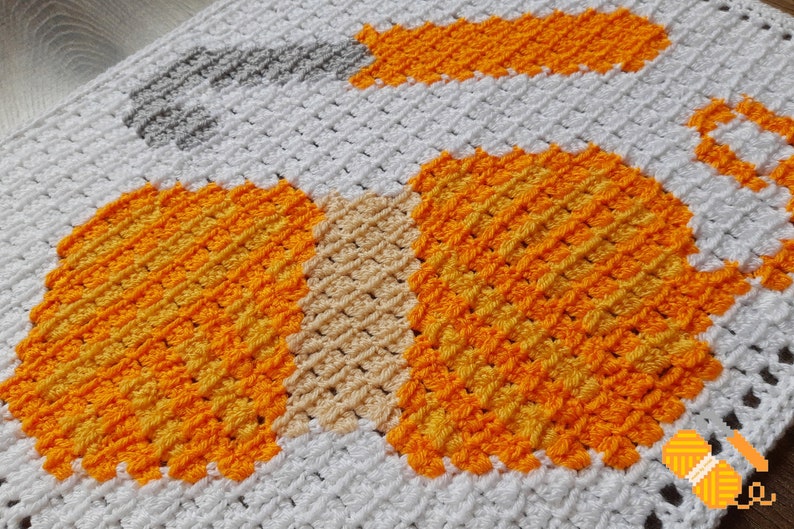Dutch crochet pattern: Ball of yarn with crochet hook for pixel crochet logo made by Mriek image 5