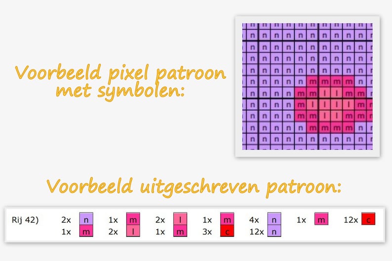 Dutch crochet pattern: Ball of yarn with crochet hook for pixel crochet logo made by Mriek image 7