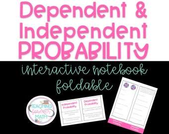 Independent and Dependent Probability Foldable