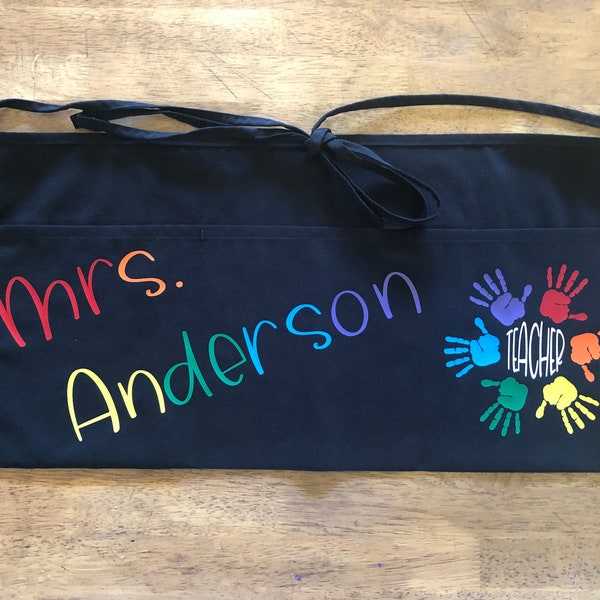 Teacher Apron - Personalized by Name and Grade/Position