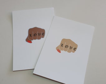 GK Nails | Postcard | Love | Fist Pump | Postcard Art