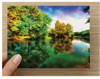 Frio River Art Note Cards Set, Texas Hill Country Landscape