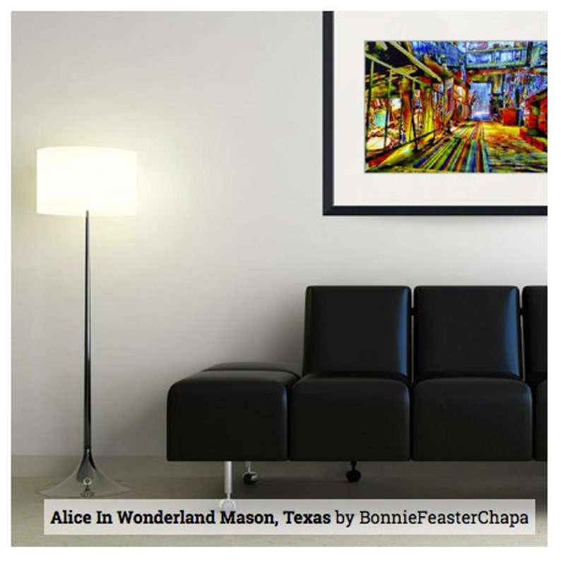 Alice In Wonderland, Mason, Texas Hill Country Wall Art Giclee Print image 5