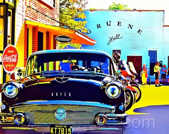Gruene Hall Buick 56 Special Texas Giclee Print