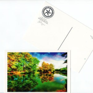 Postal Texas Frio River Hill Country Cartão Papelaria