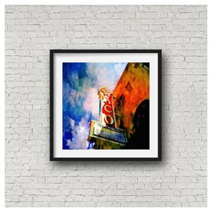 Waco Hippodrome Texas Theatre Iconic Landmark Waco Texas Limited Edition Wall Art Giclee Square Print